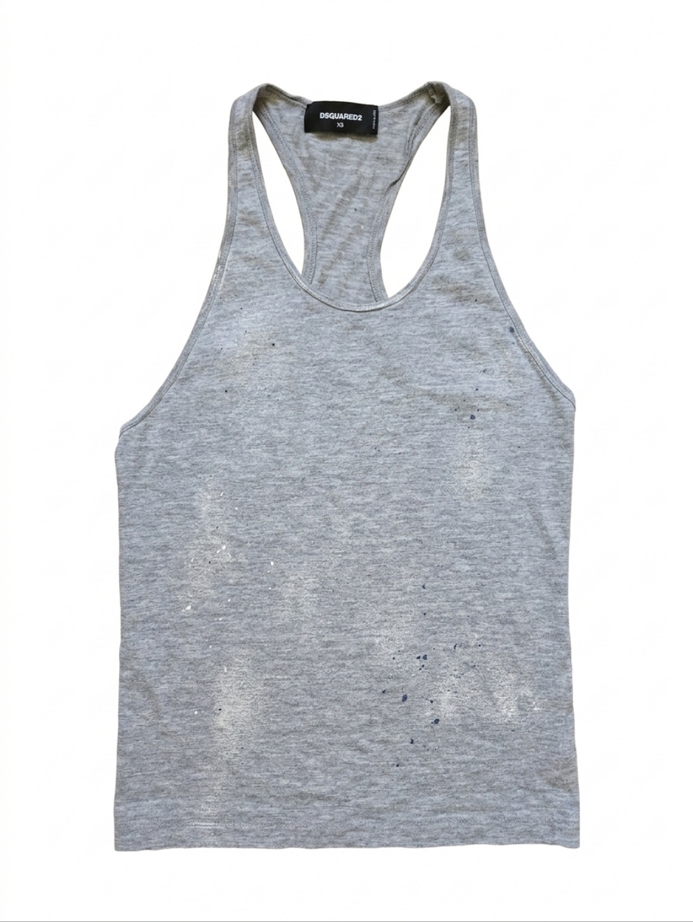 Dsquared2 | Distressed Cotton Tank Top Size XS In Grey